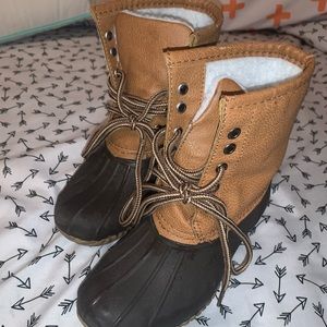 Fleece-lined Duck Boots / Snow Boots- Boys 11